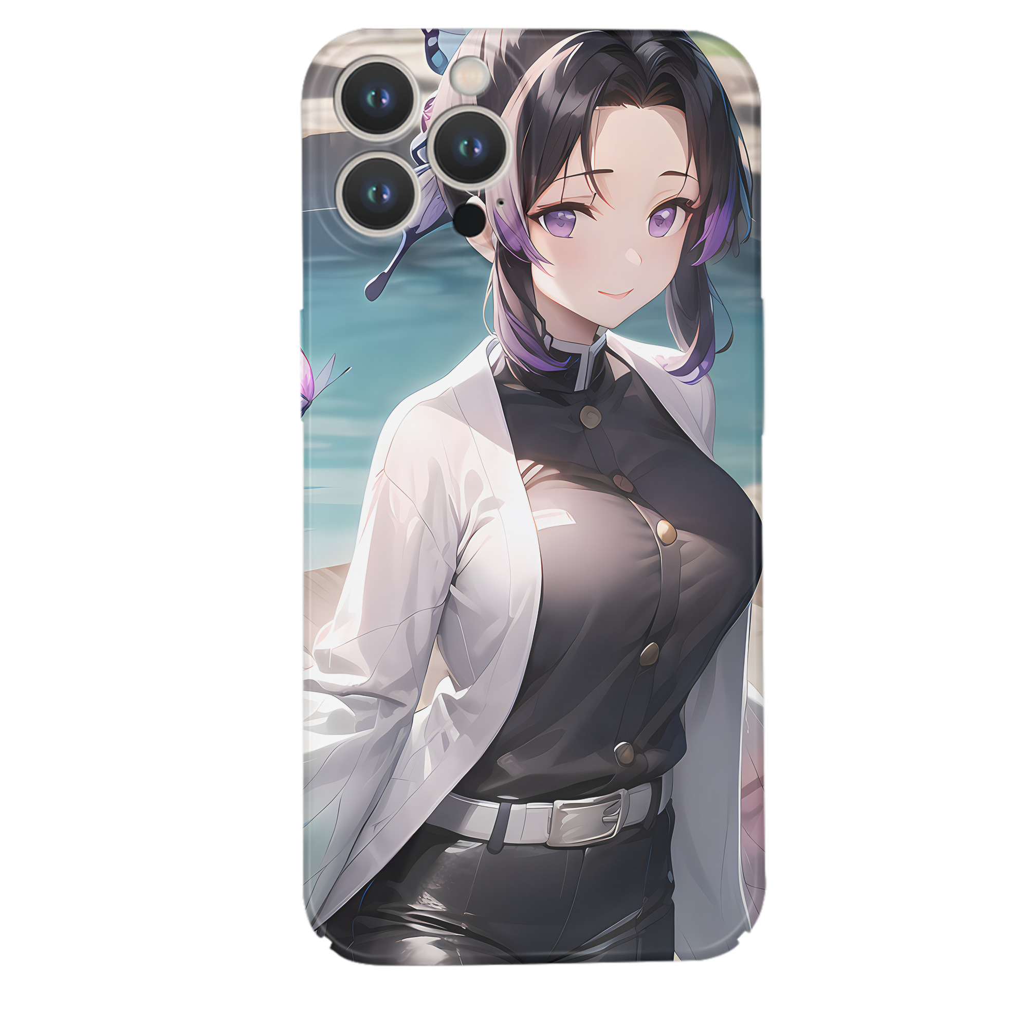（画像用） 鬼滅の刃（きめつのやいば）蟲柱-胡蝶 しのぶ／こちょう しのぶ Kochou Shinobu 【iPhone 14シリーズ対応】ハードケース